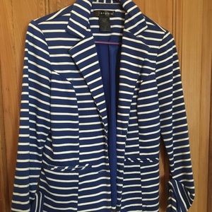 Navy striped blazer